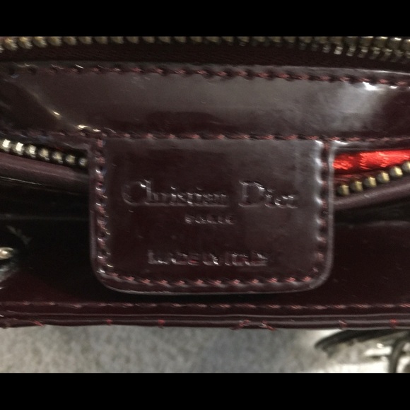 Vintage Red Patent Large Lady Dior Shopping Tote - Picture 4 of 5